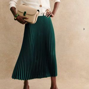 Sezane Dune Skirt, Bottle Green